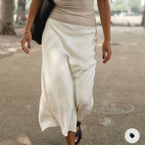 Ivory/white midi slip skirt ZARA (SOLD OUT ONLINE)